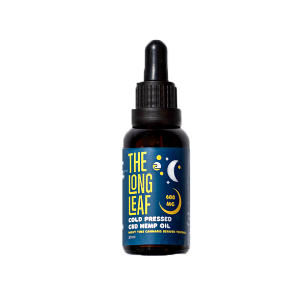 The Long Leaf 600mg Night Cold Pressed Oil 30ml | The Long Leaf | Hall of Vape |  | CBD Products