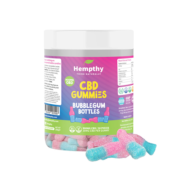 Hempthy 900mg CBD Bubblegum Bottles - 30 Pieces | Hempthy | Hall of Vape |  | CBD Products