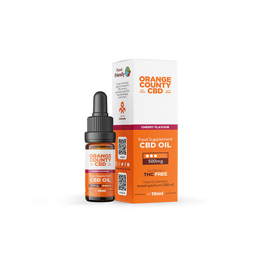 Orange County CBD 500mg Broad Spectrum CBD Oil - 10ml | Orange County | Hall of Vape |  | CBD Products