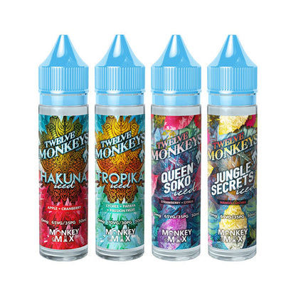 Twelve Monkeys Ice Age 50ml Shortfill 0mg (70VG/30PG) | Twelve Monkeys | Hall of Vape |  | Vaping Products