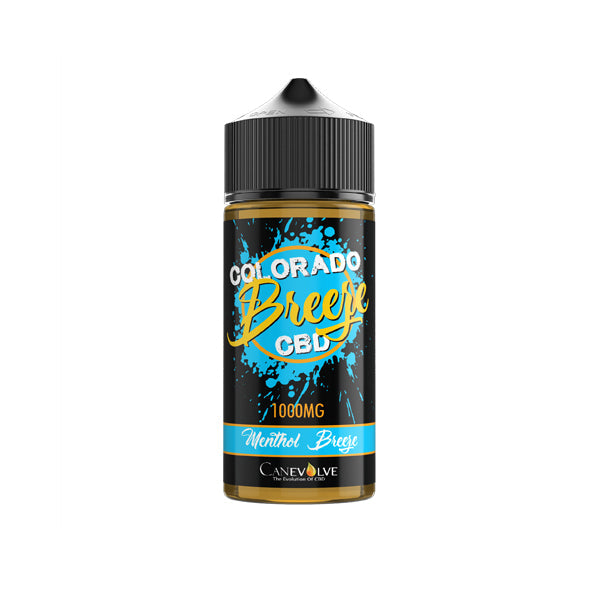 Colorado Breeze 1000mg CBD Vaping Liquid 100ml (50PG/50VG) | Colorado | Hall of Vape |  | CBD Products