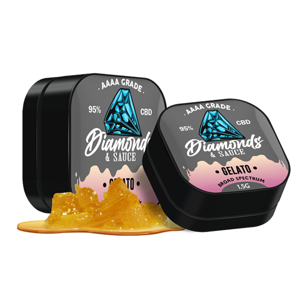 Diamonds & Sauce 95% Broad Spectrum CBD Distillate - 1.5g | Diamonds & Sauce | Hall of Vape |  | CBD Products