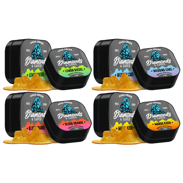 Diamonds & Sauce 95% Broad Spectrum CBD Distillate - 1.5g | Diamonds & Sauce | Hall of Vape |  | CBD Products