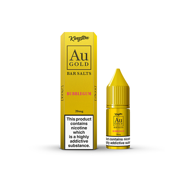 20mg AU Gold By Kingston Nic Salt 10ml (60VG/40PG) | Kingston | Hall of Vape |  | Vaping Products