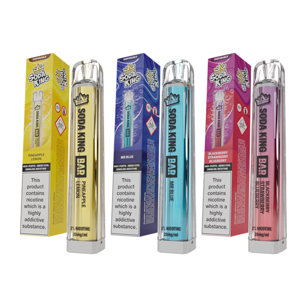 20mg Soda King Bar Disposable Vape Device 600 Puffs | Soda King | Hall of Vape |  | Vaping Products