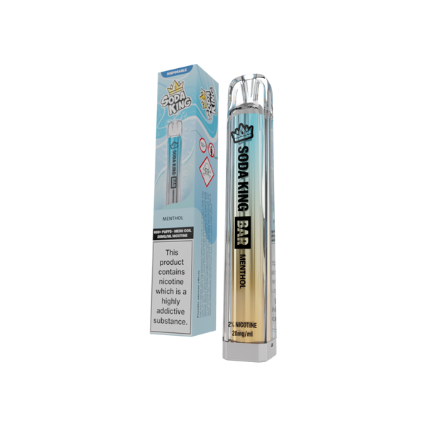 20mg Soda King Bar Disposable Vape Device 600 Puffs