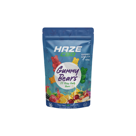 Haze CBD 1000mg Gummy Bears - 20 Pieces | Haze | Hall of Vape |  | CBD Products