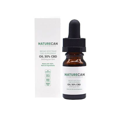 Naturecan 30% 3000mg CBD Broad Spectrum MCT Oil 10ml | Naturecan | Hall of Vape |  | CBD Products