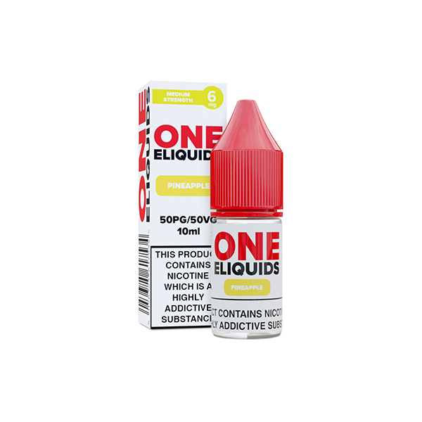 6mg One E-Liquids Flavoured Nicotine E-Liquid 10ml (50VG/50PG) | One Eliquids | Hall of Vape |  | Vaping Products