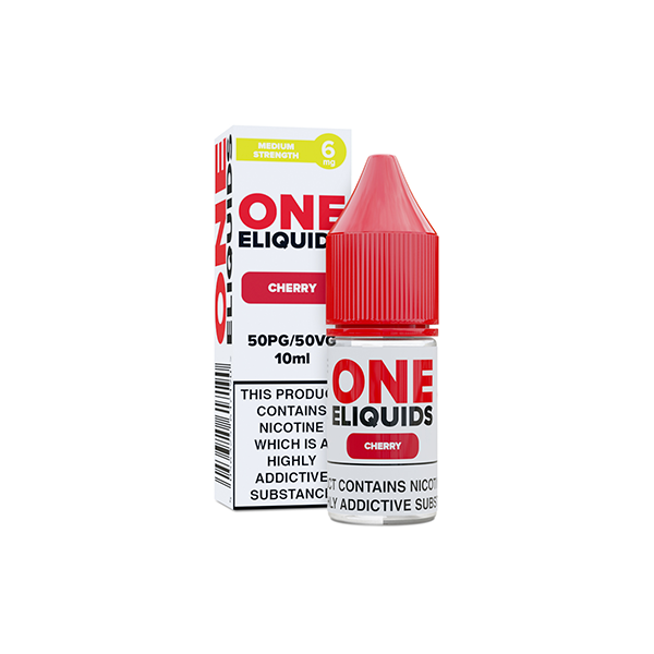 6mg One E-Liquids Flavoured Nicotine E-Liquid 10ml (50VG/50PG)