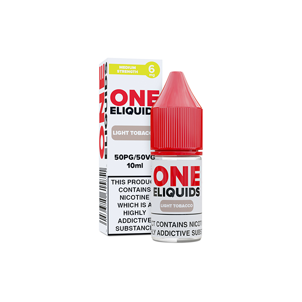 6mg One E-Liquids Flavoured Nicotine E-Liquid 10ml (50VG/50PG)