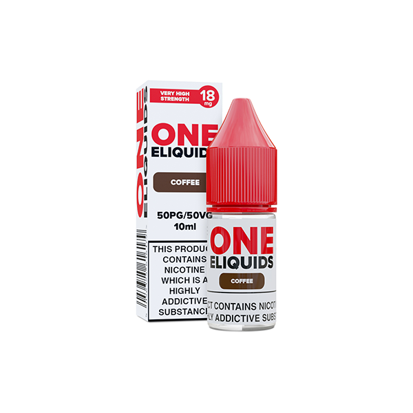 18mg One E-Liquids Flavoured Nicotine E-Liquid 10ml (50VG/50PG)