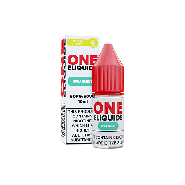 6mg One E-Liquids Flavoured Nicotine E-Liquid 10ml (50VG/50PG) | One Eliquids | Hall of Vape |  | Vaping Products