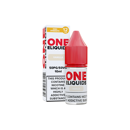 12mg One E-Liquids Flavoured Nicotine E-Liquid 10ml (50VG/50PG)