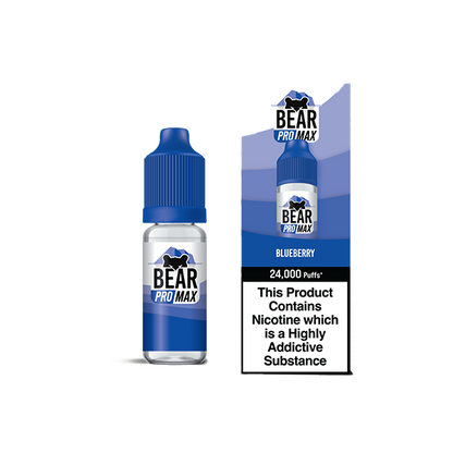 Bear Pro Max 75ml Longfill Bar Series includes 4X 20mg Bar Salts