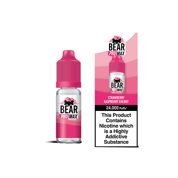 Bear Pro Max 75ml Longfill Bar Series includes 4X 20mg Bar Salts