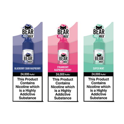 Bear Pro Max 75ml Longfill Bar Series includes 4X 20mg Bar Salts | Bear Pro Max | Hall of Vape |  | Vaping Products