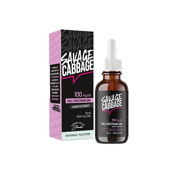 Savage Cabbage 3000mg CBD Oil Natural 30ml | Savage Cabbage | Hall of Vape |  | CBD Products