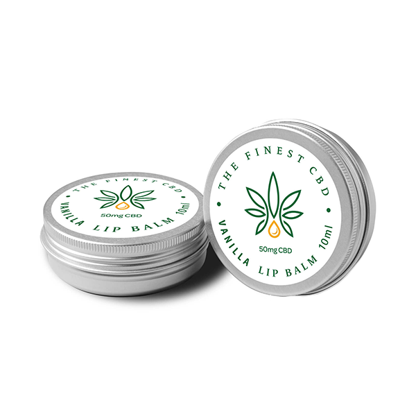 The Finest Balm 50mg CBD Vanilla Lip Balm Tin - 10ml | The Finest Balm | Hall of Vape |  | CBD Products