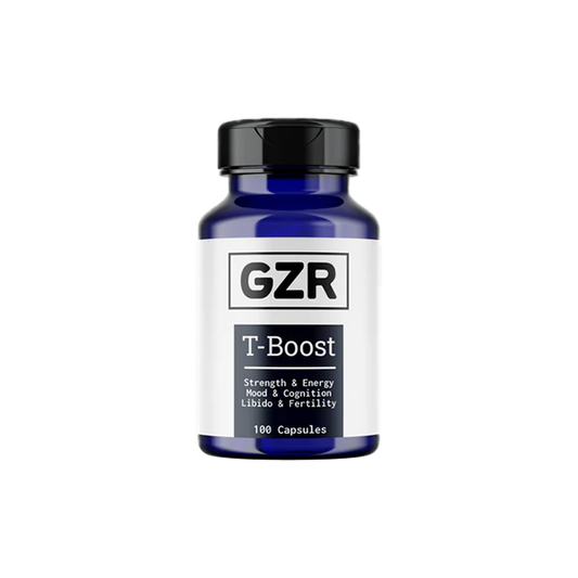 GZR 750mg T-Boost 100 Capsules | GZR | Hall of Vape |  | Nootropics & Supplements