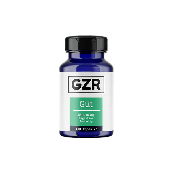 GZR 750mg Gut 100 Capsules | GZR | Hall of Vape |  | Nootropics & Supplements