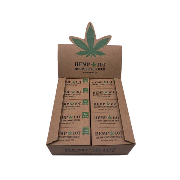 Hemp 101 Hemp Connoisseur Natural Brown Tips 50 Booklets | Hemp 101 | Hall of Vape |  | Smoking Products