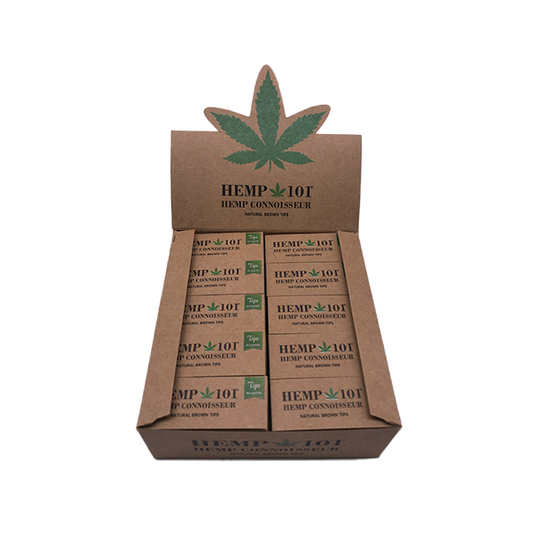 Hemp 101 Hemp Connoisseur Natural Brown Tips 50 Booklets | Hemp 101 | Hall of Vape |  | Smoking Products