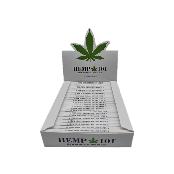 Hemp 101 King Size 100% Hemp Slim Rolling Papers Classic White | Hemp 101 | Hall of Vape |  | Smoking Products