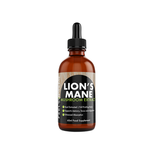 Feel Supreme 1500mg Lion's Mane Mushroom Extract Tincture - 60ml | Feel Supreme | Hall of Vape |  | CBD Products