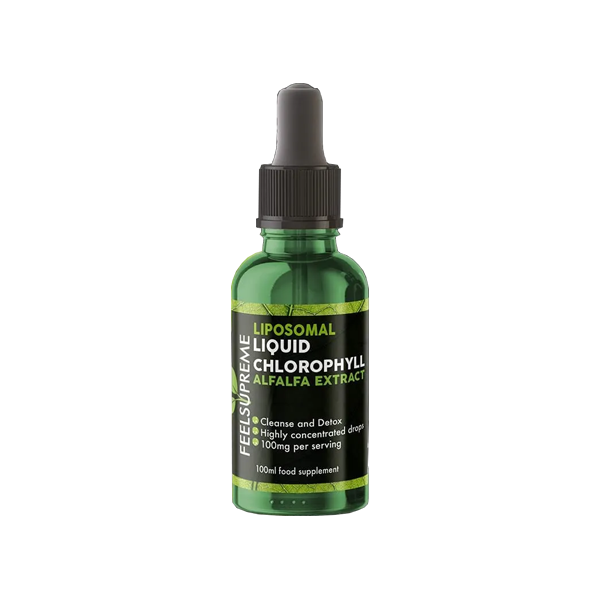 Feel Supreme 10000mg Liposomal Liquid Chlorophyll Tincture - 100ml | Feel Supreme | Hall of Vape |  | CBD Products