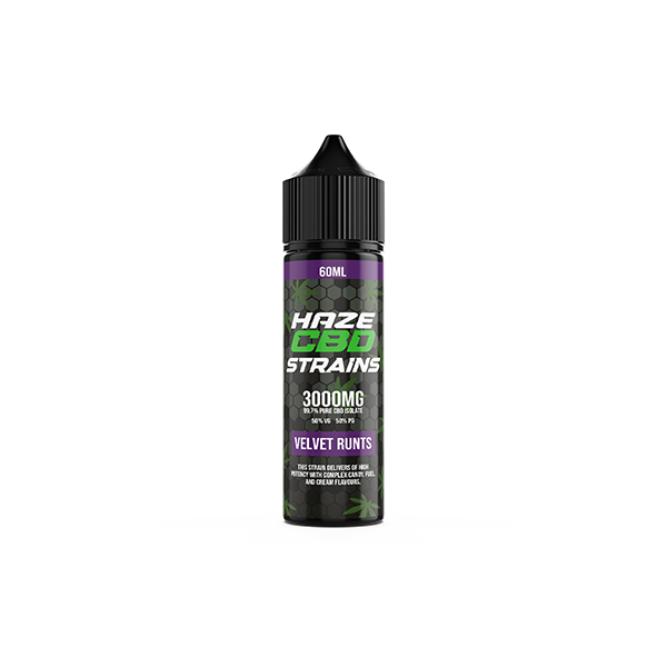 Haze CBD Strains 3000mg CBD E-Liquid 50ml Shortfill 0mg (50VG/50PG) | Haze | Hall of Vape |  | CBD Products