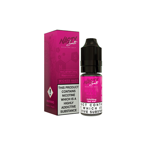 20mg Nasty Salts 10ml Nic Salts (50VG/50PG) | Nasty Juice | Hall of Vape |  | Vaping Products