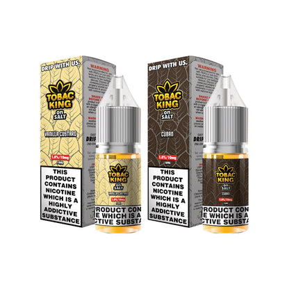 10mg Tobac King Salts By Drip More 10ml Nic Salts (50VG/50PG) | Drip More | Hall of Vape |  | Vaping Products