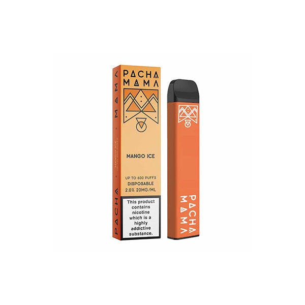 20mg Pacha Mama Disposable Vaping Device 600 Puffs | Pachamama | Hall of Vape |  | Vaping Products