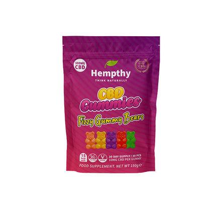 Hempthy 300mg CBD Gummies 30 Ct Pouch | Hempthy | Hall of Vape |  | CBD Products