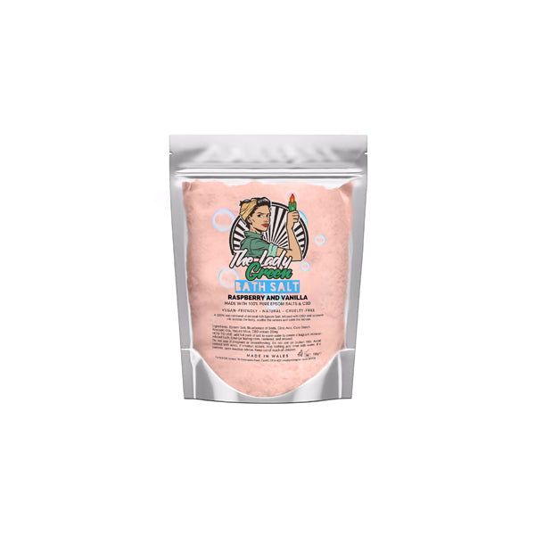 Lady Green 20mg CBD Raspberry & Vanilla Bath Salts - 150g | Green Apron | Hall of Vape |  | CBD Products