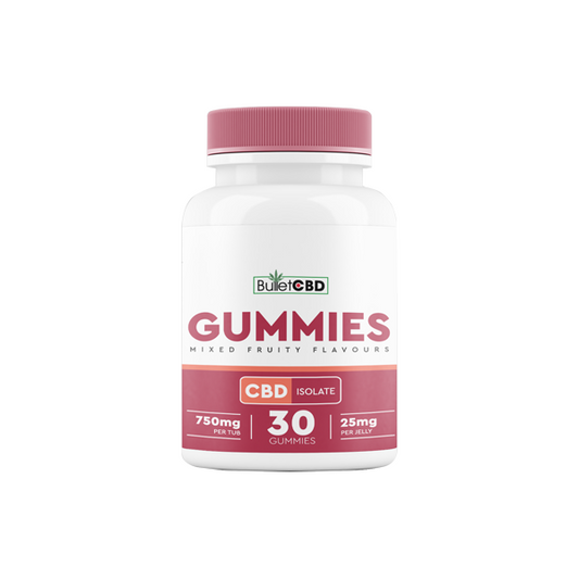 Bullet CBD 750mg CBD Isolate Gummies - 30 Pieces | Bullet CBD | Hall of Vape |  | CBD Products