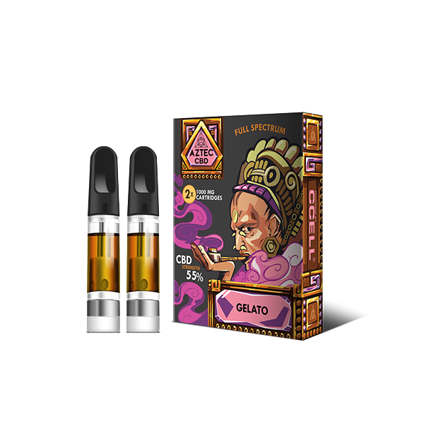 Aztec CBD 2 x 1000mg Cartridge Kit - 1ml | Aztec CBD | Hall of Vape |  | CBD Products