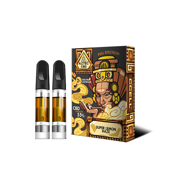 Aztec CBD 2 x 1000mg Cartridge Kit - 1ml | Aztec CBD | Hall of Vape |  | CBD Products