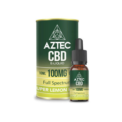 Aztec CBD 100mg CBD Vaping Liquid 10ml (50PG/50VG) | Aztec CBD | Hall of Vape |  | CBD Products