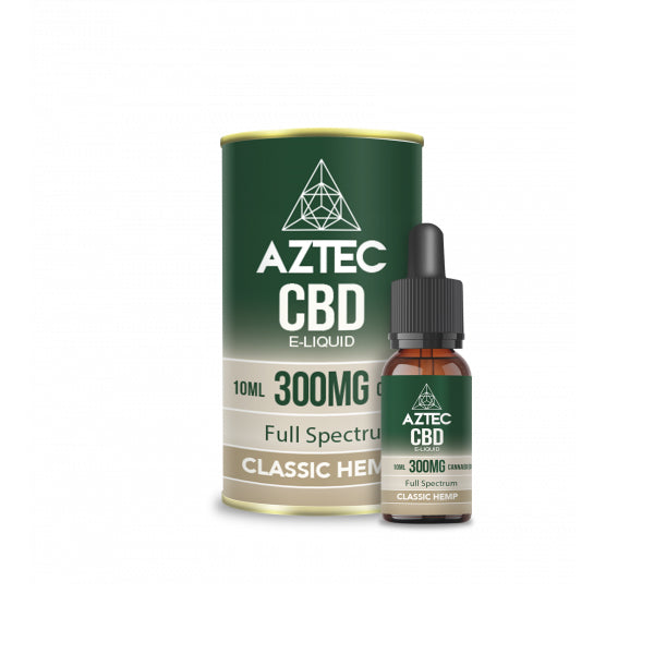 Aztec CBD 300mg CBD Vaping Liquid 10ml (50PG/50VG) | Aztec CBD | Hall of Vape |  | CBD Products