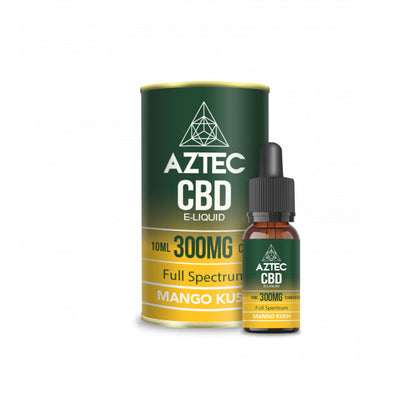 Aztec CBD 300mg CBD Vaping Liquid 10ml (50PG/50VG) | Aztec CBD | Hall of Vape |  | CBD Products