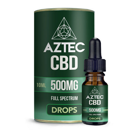 Aztec CBD Full Spectrum Hemp Oil 500mg CBD 10ml | Aztec CBD | Hall of Vape |  | CBD Products