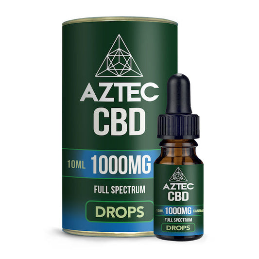 Aztec CBD Full Spectrum Hemp Oil 1000mg CBD 10ml | Aztec CBD | Hall of Vape |  | CBD Products