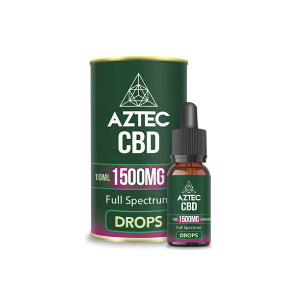 Aztec CBD Full Spectrum Hemp Oil 1500mg CBD 10ml | Aztec CBD | Hall of Vape |  | CBD Products