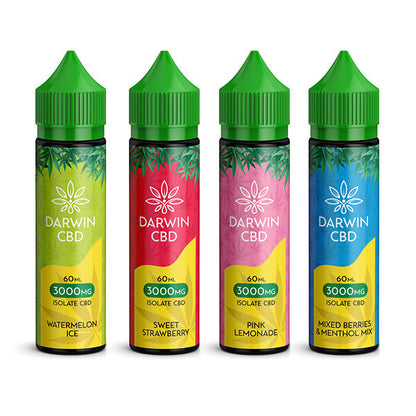 Darwin 3000mg CBD Isolate E-Liquid 60ml | Darwin | Hall of Vape |  | CBD Products