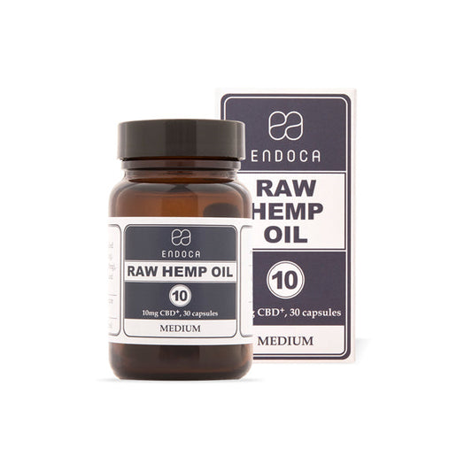 Endoca 300mg CBD+CBDa Capsules Raw Hemp Oil - 30 Caps | Endoca | Hall of Vape |  | CBD Products