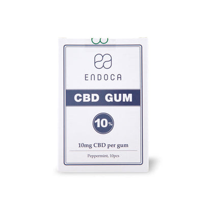 Endoca 100mg CBD Peppermint Chewing Gum - 10 Pcs | Endoca | Hall of Vape |  | CBD Products