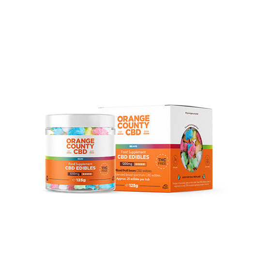 Orange County CBD 1200mg CBD Gummy Bears - Small Pack | Orange County | Hall of Vape |  | CBD Products