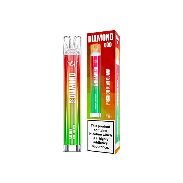 20mg Vapes Bars Diamond 600 Disposable Vape Device 600 Puffs